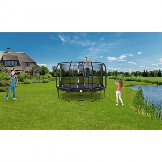Salta First Class trampoline, fitness equipment (black, round, 366 cm) (5373A)