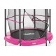 Salta Junior trampoline, fitness equipment (pink/black, round, 140 cm) (5426P)