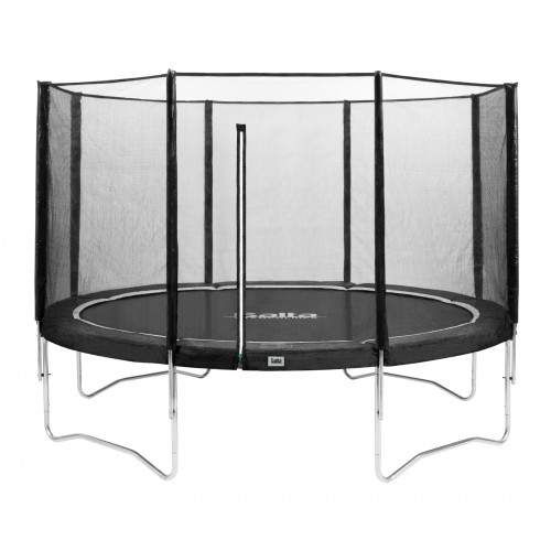 Salta trampoline combo, fitness equipment (black, round, 366 cm) (585A)