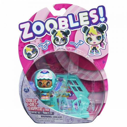 Spin Master Zoobles!: Z-Girlz & Happitat - Green Fish Girl Figure (1-Pack) (20134942)