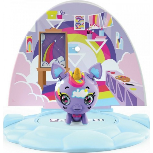 Spin Master Zoobles!: Zoobles & Happitat - Rainbow Unicorn 1-Pack (20134975)