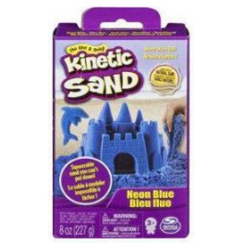 Spin Master Kinetic Sand - Neon Blue Basic Sand 8oz box (20138719)