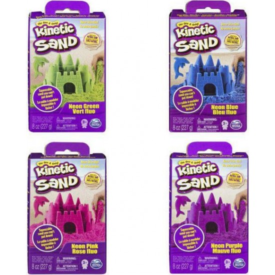 Spin Master Kinetic Sand - Neon Green Basic Sand 8oz box (20138720)