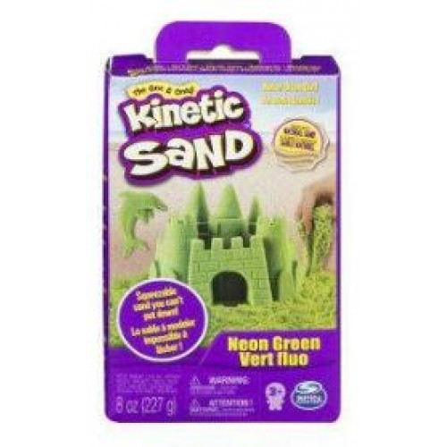 Spin Master Kinetic Sand - Neon Green Basic Sand 8oz box (20138720)