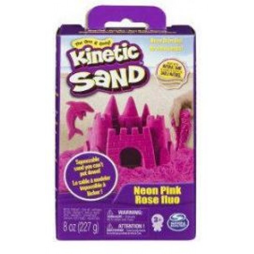 Spin Master Kinetic Sand - Neon Pink Basic Sand 8oz box (20138721)