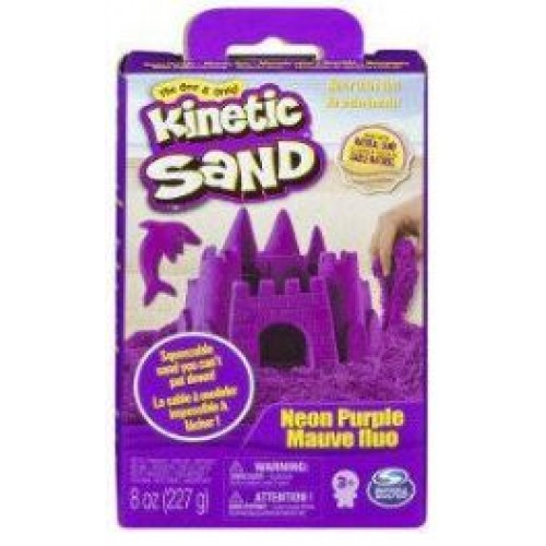 Spin Master Kinetic Sand - Neon Purple Basic Sand 8oz box (20138722)
