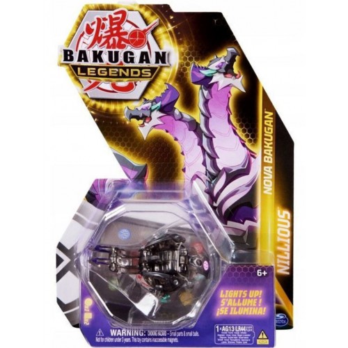 Spin Master Bakugan Legends: Nova Bakugan - Nillious (Black Transparent) (20139536)