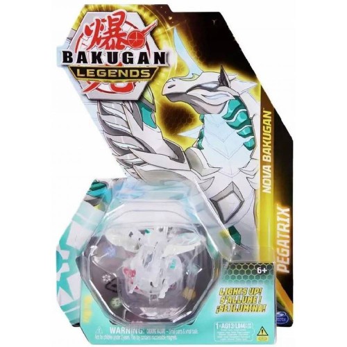 Spin Master Bakugan Legends: Nova Bakugan - Pegatrix (White Transparent) (20139537)