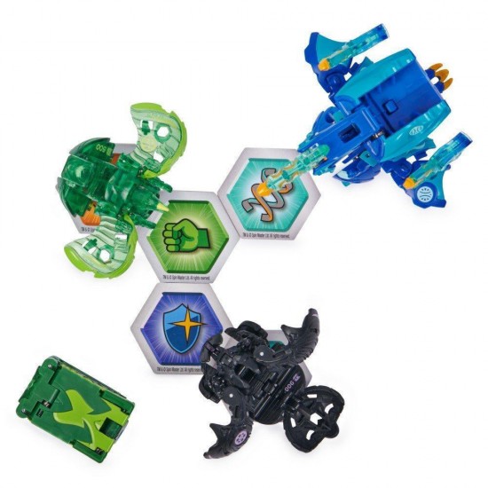 Spin Master Bakugan: Legends Collection Pack - Nova + Ultra + Geogan + Bakugan - Maxodon/Hyenix/Hanoj/Nillious Ultra (20140073)