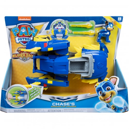 Spinmaster Paw Patrol Mighty Pups Super Paws Chases Powered Up Vehicle (6053687)