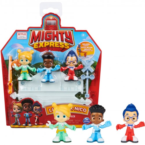 Spin Master Mighty Express: Liza, Max, Nico Σετ Φιγούρες (6060208)