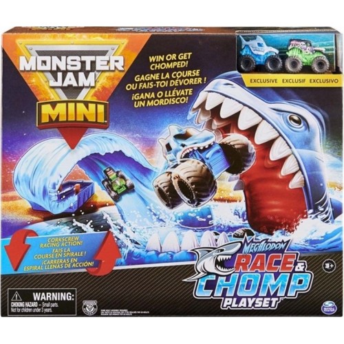 Spin Master Monster Jam Mini: Megalodon Race & Chomp Playset 1:80 (6060718)