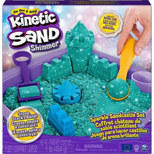 Spin Master Kinetic Sand Shimmer - Sparkle Sandcastle Set (Green) (6061828)