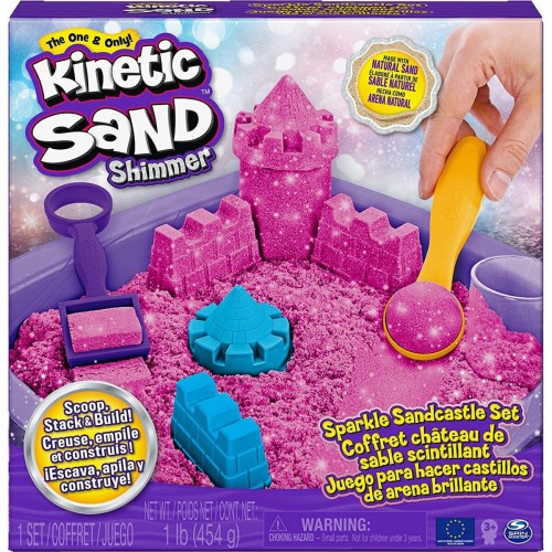Spin Master Kinetic Sand Shimmer - Sparkle Sandcastle Set (Pink) (6063520)