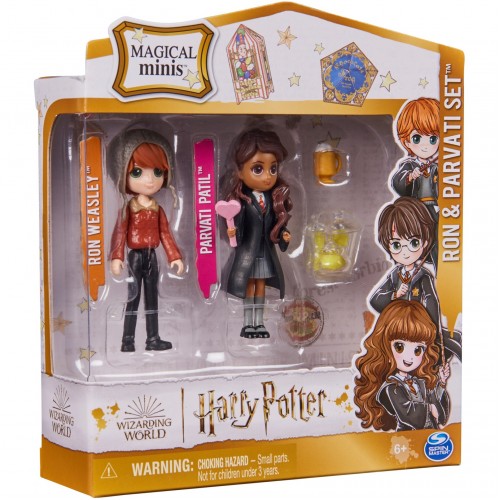 Spin Master  Wizarding World Harry Potter Σετ Φιγούρες Magical Minis Ron & Parvati (6064902)