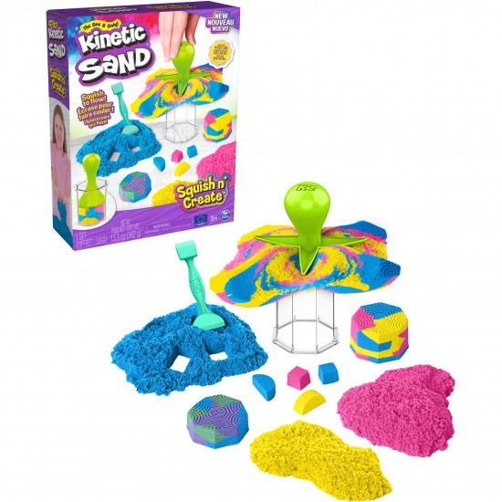 Spin Master Παιχνίδι Κατασκευών με Άμμο Kinetic Sand - Squish & Create (6065527)