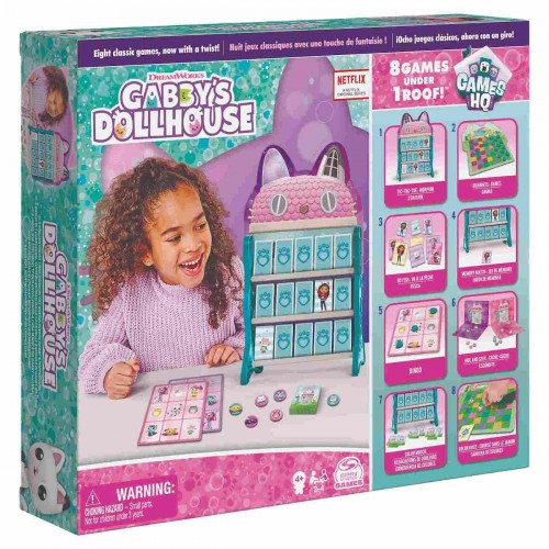 Spin Master Gabby's Dollhouse: 8 Games Under 1 Roof - Board Games (6065857)