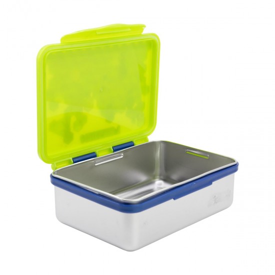 Stor: Minecraft - Isometric Stainless Steel Clamp Rectangular Sandwich Box (1100ml) (40496) Stor: Minecraft - Isometric Stainless Steel Clamp Rectangular Sandwich Box (1100ml) (40496)
