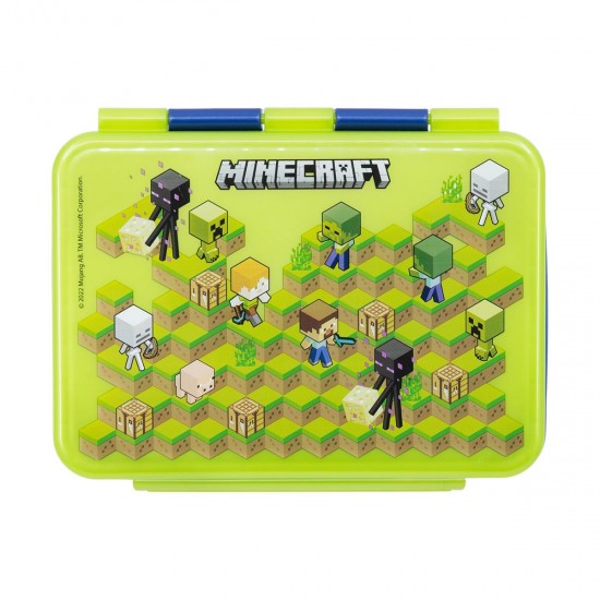 Stor: Minecraft - Isometric Stainless Steel Clamp Rectangular Sandwich Box (1100ml) (40496) Stor: Minecraft - Isometric Stainless Steel Clamp Rectangular Sandwich Box (1100ml) (40496)