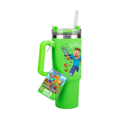 Paladone: Minecraft - Green Multiway Insulated Travel Cup Straw (900ml) (PP14600MCF) Paladone: Minecraft - Green Multiway Insulated Travel Cup Straw (900ml) (PP14600MCF)