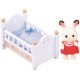 Sylvanian Families Chocolate Rabbit Μωρό & Κούνια (5017)