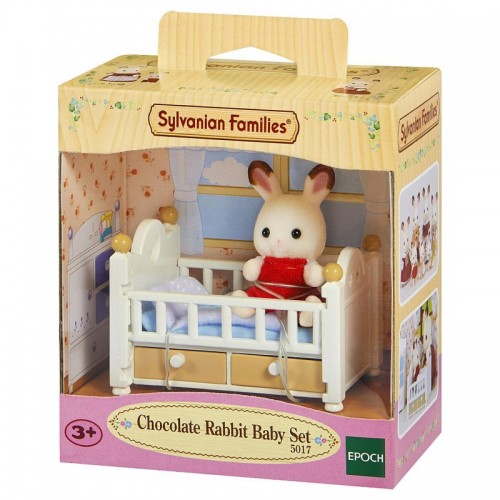 Sylvanian Families Chocolate Rabbit Μωρό & Κούνια (5017)