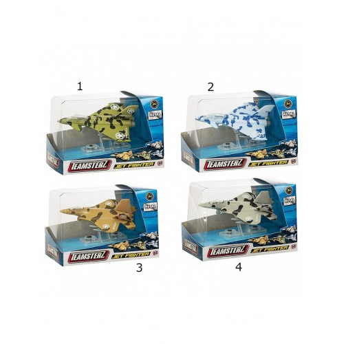 As CompanyTeamsterz Die-Cast Jet Fighter Μεταλικό Αεροπλάνο - (4 Σχέδια) (7535-13770)