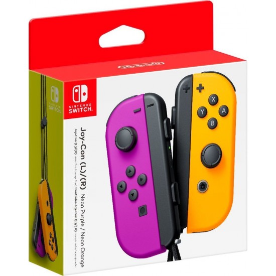 NSW Nintendo Switch Joy-Con Pair Neon Purple-Orange (062143)