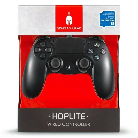 Spartan Gear - Hoplite Wired Controller (compatible with PC and playstation 4) (colour: Black) (072216)