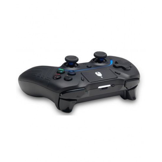 Spartan Gear - Aspis 4 Wired & Wireless Controller (compatible with PC [wired] and playstation 4 [wireless]) (colour: Black) (079673)