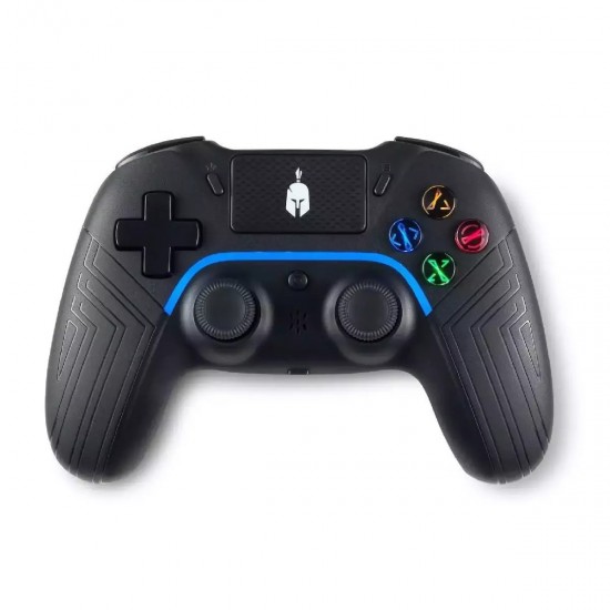 Spartan Gear - Aspis 4 Wired & Wireless Controller (compatible with PC [wired] and playstation 4 [wireless]) (colour: Black) (079673)