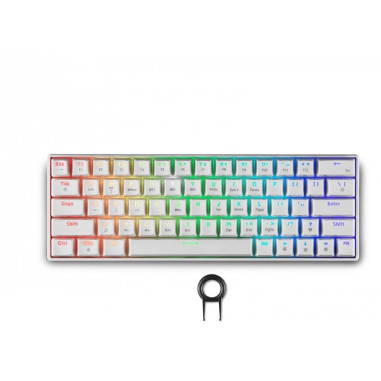 Spartan Gear - Pegasus 2 RGB Wired & Wireless 63 keys Mechanical Gaming Keyboard (color: White) (085611)