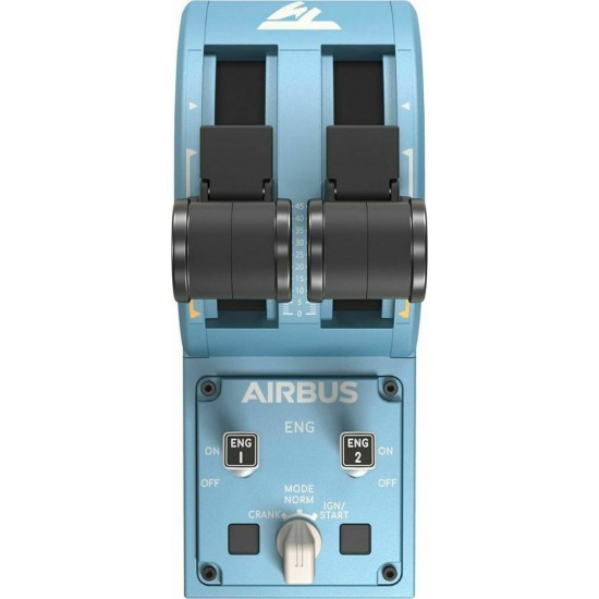 Thrustmaster TCA Quadrant Airbus Edition, thrust levers (blue-grey/black) (2960840) Thrustmaster TCA Quadrant Airbus Edition, thrust levers (blue-grey/black) (2960840)