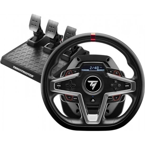 Thrustmaster T-248 steering wheel (black/silver, PlayStation 5, PlayStation 4, PC) (4160783)