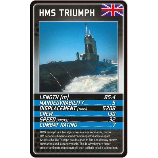 Winning Moves: Top Trumps - Battleships Card Game (WM01552-EN1)