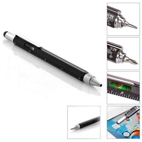 The Source 6 in 1 Multi Tool Pen Πολυεργαλείο στυλό 6 σε 1 (50597)