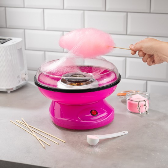 The Source Candy Floss Maker Συσκευή οικιακής παρασκευής για Μαλλί της Γριάς σε φούξια χρώμα(55262)