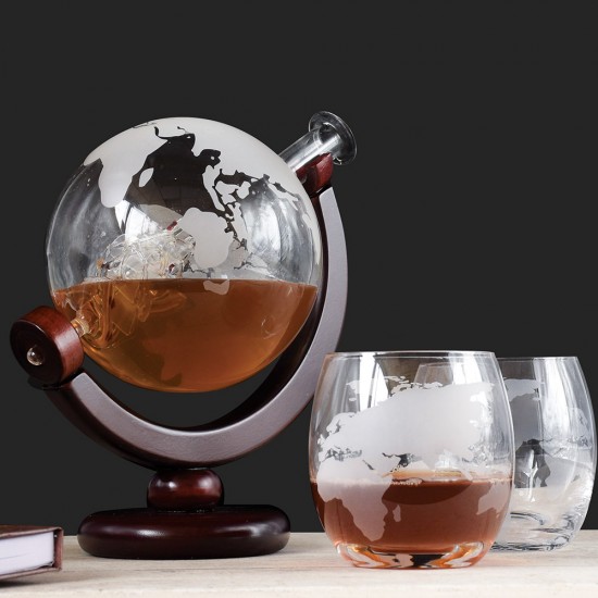 The Source Globe Decanter with Glasses – Σετ Κανάτα Υδρόγειος με 2 ποτήρια (75017)