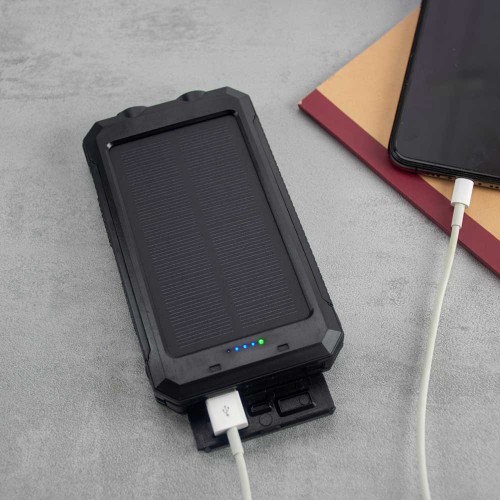 The Source Solar Powerbank 10.000mAh – Ηλιακό Powerbank με Θύρα USB Μαύρο(79154)