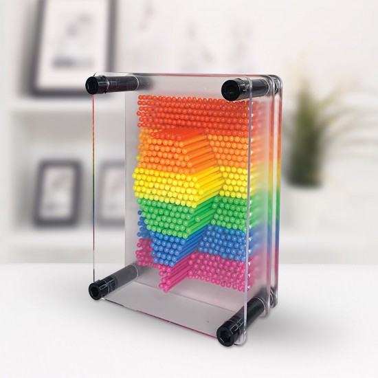 The Source Rainbow Pin Art – Επιτραπέζιο διακοσμητικό 3D Pin Art – Πολύχρωμο(88365)