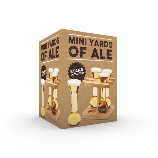 The Source Mini Yards Of Ale Σετ Μινι Ποτηριών Μπύρας με Ξύλινη Βάση (93485) The Source Mini Yards Of Ale Σετ Μινι Ποτηριών Μπύρας με Ξύλινη Βάση (93485)