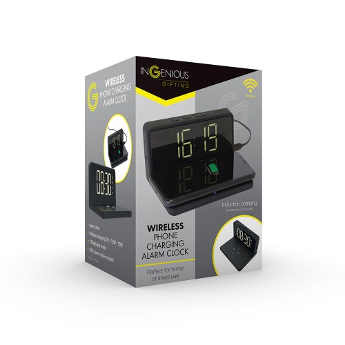 The Source Wireless Phone Charging Alarm Clock Ασύρματος φορτιστής Smartphone Ξυπνητήρι (94114)