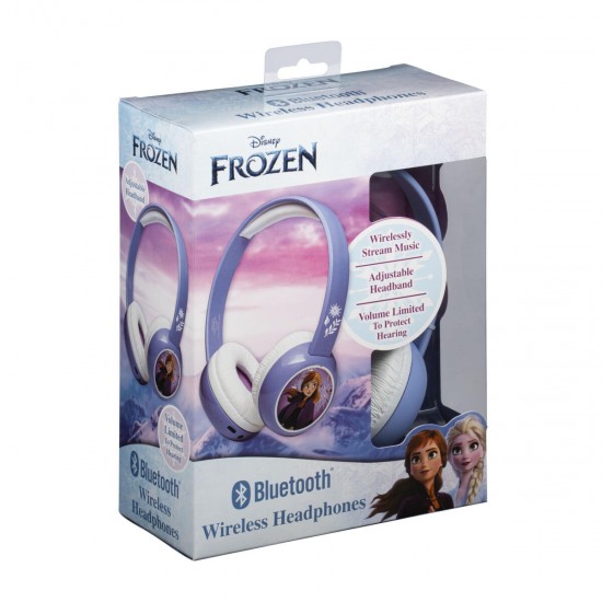 eKids Frozen 2 Ασύρματα Ακουστικά με ασφαλή μέγιστη ένταση ήχου για παιδιά και εφήβους (FR-B38VM) (Μωβ/Λευκό) (FR-B38VM)