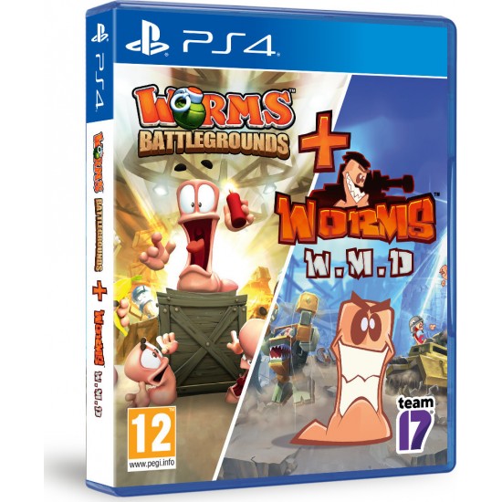 PS4 Worms Battlegrounds + Worms WMD - Double Pack (052646) PS4 Worms Battlegrounds + Worms WMD - Double Pack (052646)