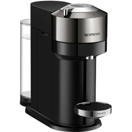 Krups Nespresso Vertuo Next Deluxe Nespresso Capsule Coffee Machine (black/chrom) (XN910C.20)