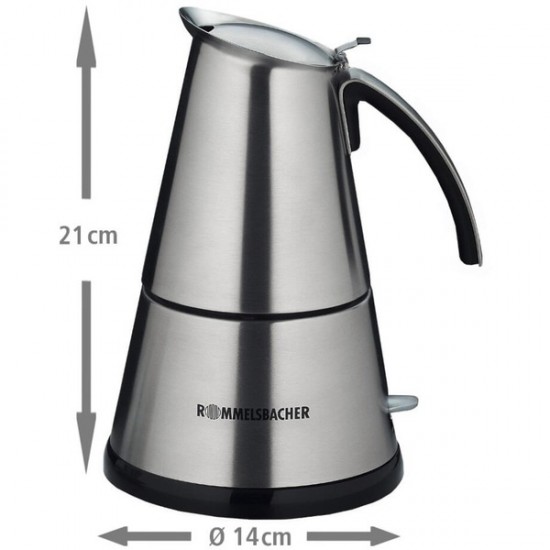 Rommelsbacher Elpresso deLuxe Coffee Machine (stainless steel) (EKO366/E)
