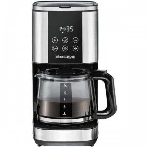 Rommelsbacher Sunny Coffee Machine (stainless steel/black, incl. Glass Carafe) (FKM 1000)