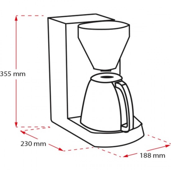 Melitta Enjoy Therm Coffee Machine (white) (1017-05)