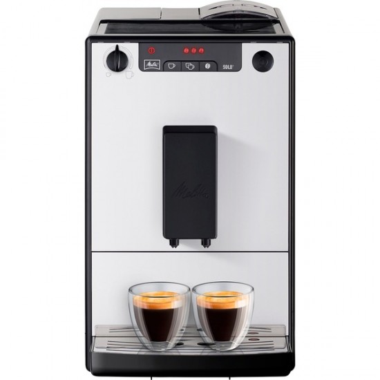Melitta Caffeo Solo Coffee Machine (silver, Pure Silver) (E950-766 EU)