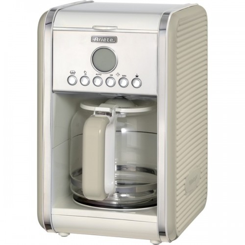 Ariete Vintage American Filter Coffee Maker (cream, 4-12 Cups) (1342CR)
